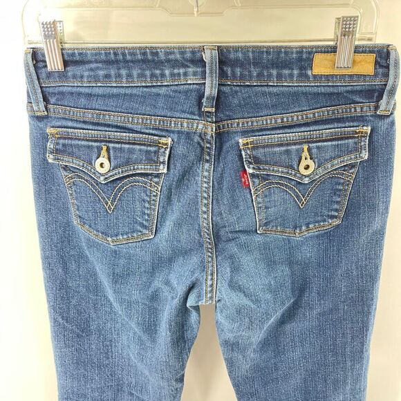 Levi's Blue Zip-fly button Straight Leg Jeans Size 4 Medium 545 - Picture 6 of 13